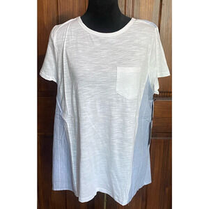 Doe & Rae High Low T-Shirt Blouse, Size Large